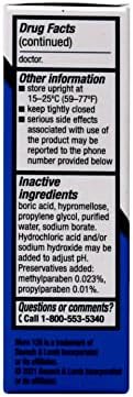 Muro 128 5% Sodium Chloride Hypertonicity Ophthalmic Solution, from Bausch + Lomb, 0.5 Fl Oz for Temporay Relief of Corneal Edema (1 Box Only)