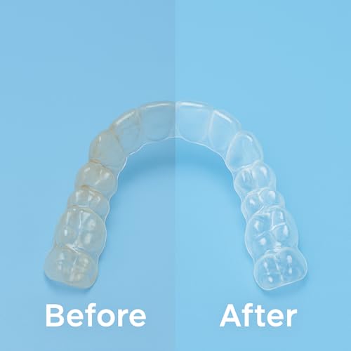 iSonic White CSDW01 Denture/Retainer Cleaning Crystal to Remove Stains, Buildups for all dental/sleep apnea/clear appliances, 8OZ bottle