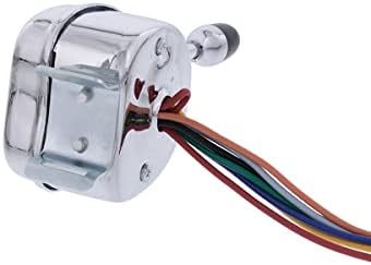 United Pacific Chrome 12V Universal Turn Signal Switch Replacement for Early Cars & Trucks, 7-Wire System, Adjustable Steering Column Clamp - 1 Unit