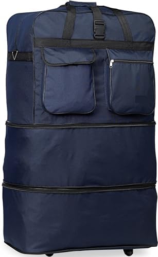 New 30'' Light-weight Expandable Wheeled Bag for Travel Holds 50 Lbs