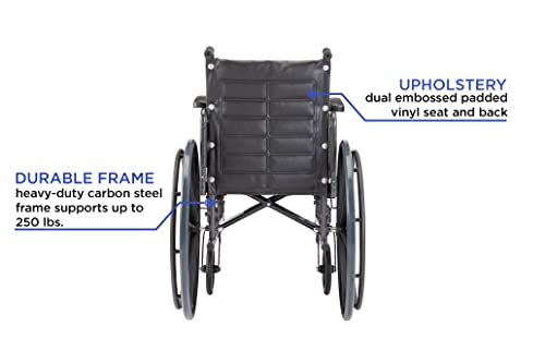 Invacare TREX20RP Series Tracer EX2 Standard Folding Wheelchair for Adults with 20" Seat Width and Desk Arms