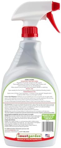 I Must Garden Deer Repellent: Powerful All-Natural Protection, 32oz Mint | Ready to Use Spray - Safe for Plants Pets & Pollinators - Pleasant Scent - Long-Lasting Control