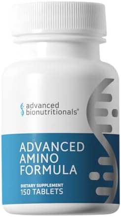 Advanced Bionutritionals – Advanced Amino Formula Tablets, Amino Acid Supplement, Build Muscle, Post Workout Recovery, Energy, Stamina, Non-GMO