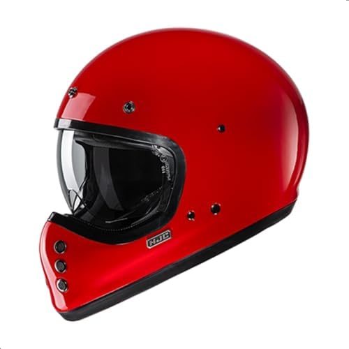 HJC V60 Solid Off-Road Motorcycle Helmet with IS-10 Internal Visor, DOT Approved (Semi Flat Black, X-Small)