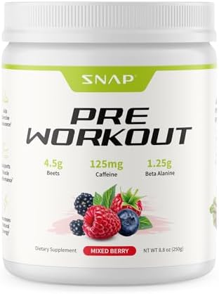 Snap Supplements Beet Root Powder Natural Pre Workout for Men Women, 30 SRV