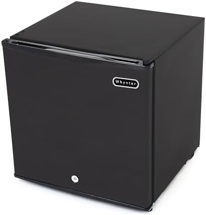 Whynter Upright Freezer 2.1 Cu Ft Lock, Mini Freezer, Stainless CUF-210SS | Adjustable Thermostat and Security Lock, Energy Star Rated, Reversible Door, Adds Compact Frozen Storage at Home