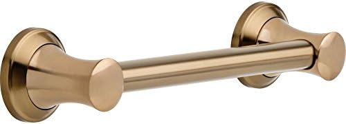 Delta Faucet 41712-CZ Transitional 12-Inch Grab Bar with Concealed Mounting, Champagne Bronze