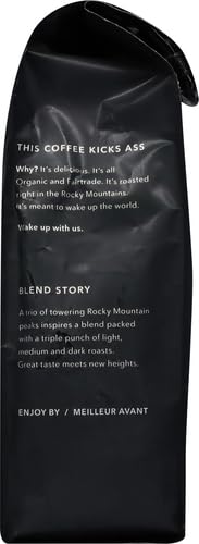 Kicking Horse Coffe, Three Sisters, e, Medium Roast, Ground, 10 oz - Certified Organic, Fairtrade, Kosher Coffee