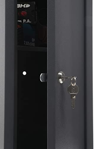Buffalo 1115 Gun Rifle Safe Storage Cabinet Key Lock with Separate Shelf for Handguns Ammo