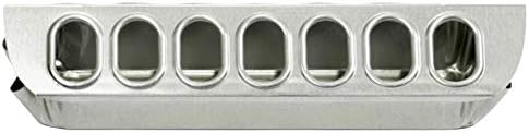 Little Giant® Slide-Top Poultry Ground Feeders | Galvanized Feeding Trough Tray | Durable and Lightweight Chicken Feeder | Made in USA | 12 Inches