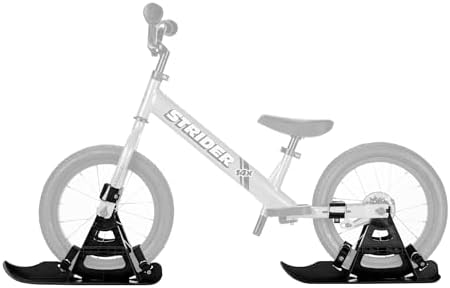 Strider 14x Snow Skis Set, Convert Balance Bike to Sled, for Ages 3–6 Years | Converts Strider Balance Bike into Sled, Snow Skis for Kids Ages 3–6
