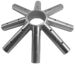 4 Way Crown Steel Replacement Premium Frame Tent Fitting | For Premium West Coast Frame Style Party Tents | Part Fits 10' x 10' and 15' x 15' Tent Frames