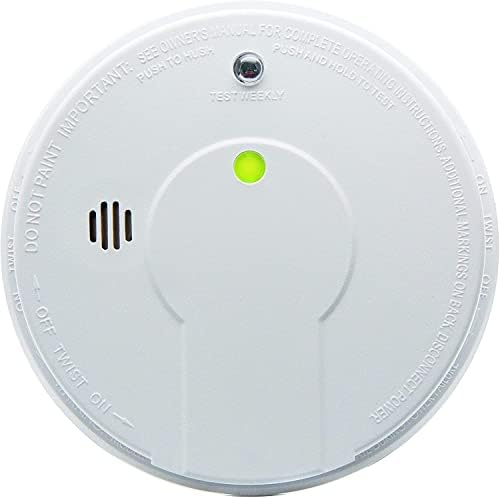 Kidde Smoke Detector, Hardwired Smoke Alarm with 9-Volt Battery Backup, Test-Reset Button, Interconnect Capability, 1 Count (Pack of 1), White