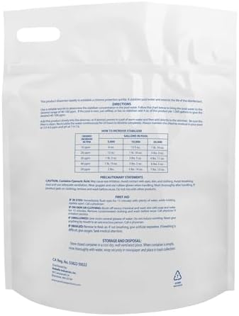 Pool Mate 7-Pounds Premium Pool Stabilizer and Conditioner | Chlorine Stabilizer, Concentrated Cyanuric Acid for Pools, Helps Chlorine Last Longer, 6oz raises CYA 10ppm per 5,000 gallons