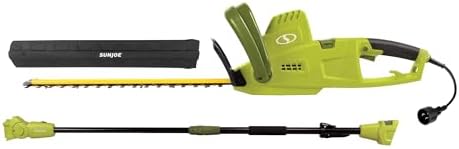 Sun Joe 4.5-Amp Electric Pole Hedge Trimmer, Multi-Angle Telescopic Garden Cutter, 19-Inch