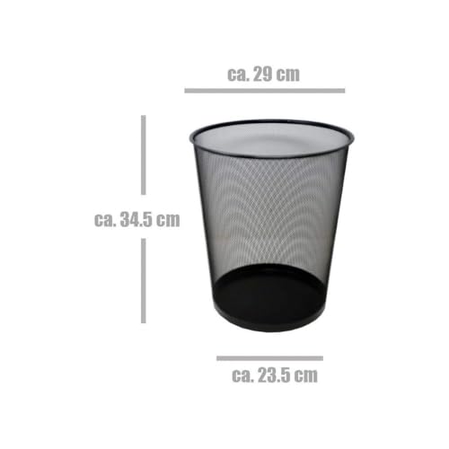 Waste Paper Bin 19 L Wire Basket Waste Paper Bin Wire Bin Round