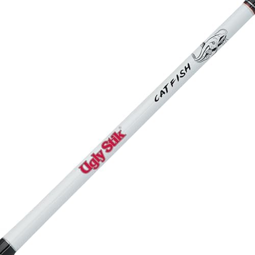 Ugly Stik 7’ Catfish Spinning Fishing Rod and Reel Catfish Combo, Ugly Tech Construction with Clear Tip Design