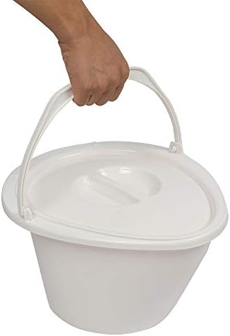 VINGLI Portable Toilet | Indoor Outdoor Commode w/Detachable Inner Bucket & Removable Paper Holder, Lightweight & Compact for Camping, Boat, Van
