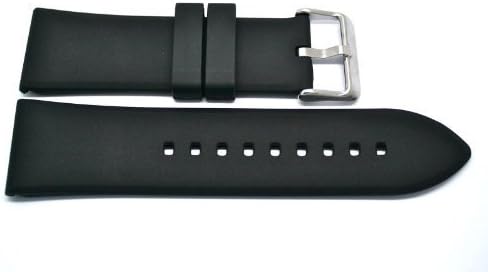 Black 24MM Rubber Silicone Composite Sport Diver Watch Band Strap FITS Invicta