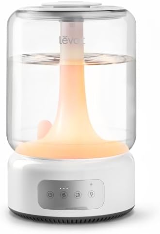 Levoit Humidifiers for Bedroom Large Room, 6L, 60H Runtime, 26dB, Smart App