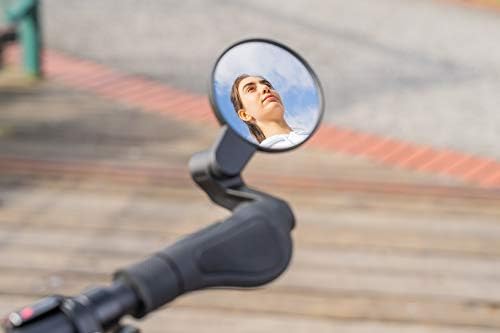 2022 New Bar End Bike Mirror, 80mm Crystal UHD Automotive Grade Glass Lens E-Bike Mirrors, Scratch Resistant, Safe Rearview Mirrors