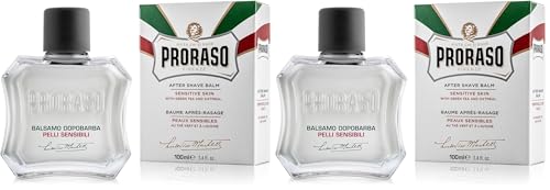 Proraso After Shave Balm for Men, Sensitive Skin Moisturizer with Oatmeal and Green Tea, 3.4 Fl Oz (Pack of 1)