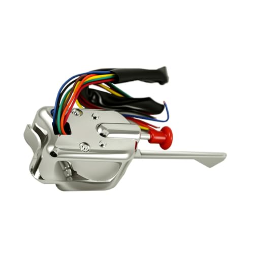 Cnfaner Universal Street Hot Rod Chrome Turn Signal Switch for Buick Ford GM 12V Heavy Duty Vintage Car Truck Street Rod Dune Buggy Sand Rail