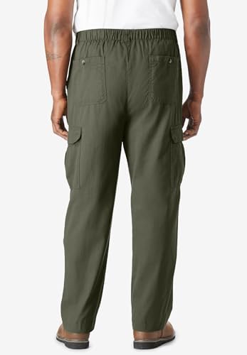 KingSize Knockarounds Full-Elastic Waist Cargo Pants