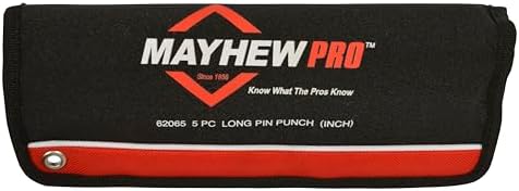Mayhew Pro 62065 5Piece Pin Punch Set with Extra Long Pin Lengths
