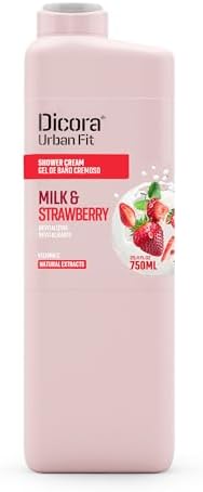 Dicora Urban Fit Shower Gel - Women and Mens Body Wash for All-Day Hydration - Prevents Premature Aging with Vitamin C - Citrus and Peach - 25.4 oz