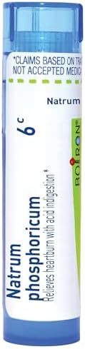 Boiron Natrum Phosphoricum 6C for Heartburn with Acid Indigestion - 80 Pellets | Single-medicine homeopathic pellets for Heartburn with acid