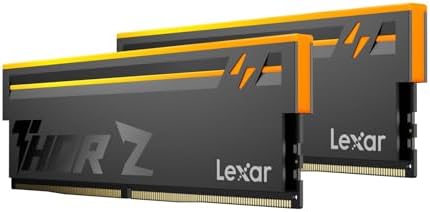 Lexar Thor Z RGB DDR5 RAM 32GB Kit (2x16GB) 6000MHz CL38 DRAM 288-Pin UDIMM | Supports Intel XMP 3.0 & AMD EXPO On-die ECC, PMIC, 1.35V High-Performance PC Computer Memory for Gaming, AI