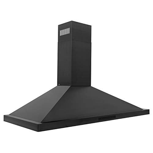 ZLINE Convertible Vent Wall Mount Range Hood in Black Stainless Steel (BSKBN) (42)