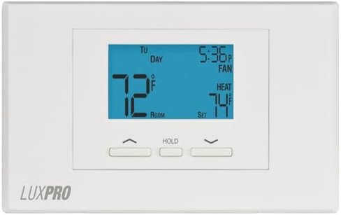 P521U Programmable 5-2 Day Thermostat for Home Use; 2 Heat, 1 Cool