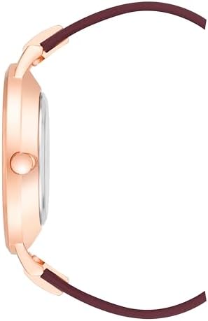 Nine West Women's Floral Dial Smooth Strap Watch