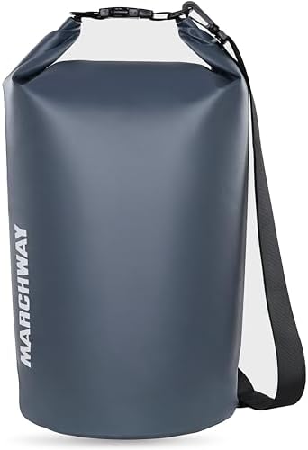 MARCHWAY Floating Waterproof Dry Bag Backpack 5L/10L/20L/30L/40L, Roll Top Sack Keeps Gear Dry for Kayaking, Rafting, Boating, Swimming, Camping, Hiking, Beach, Fishing