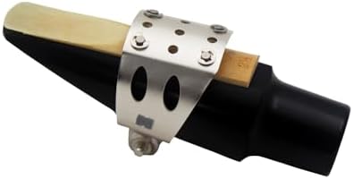 Eastern Music Saxophone Hard rubber mouthpiece Soprano alto Tenor metal ligature Ligature cap (Sandblust gold, Tenor MPC)
