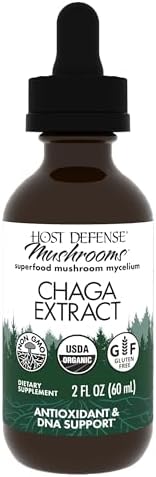 Host Defense Chaga Extract - Immune System Support Supplement - Chaga Mushroom for Antioxidant Activity Support - Liquid Dietary Mushroom Supplement - 2 fl oz (60 Servings)*