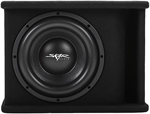 Skar Audio Single 8" Complete 700 Watt SDR Series Subwoofer Bass Package - Includes Loaded Enclosure with Amplifier
