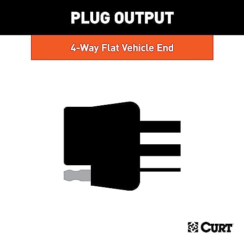 CURT 55325 Vehicle-Side Custom 4-Pin Trailer Wiring Harness for Select Ford Ranger, Mazda B2300, B3000, B4000