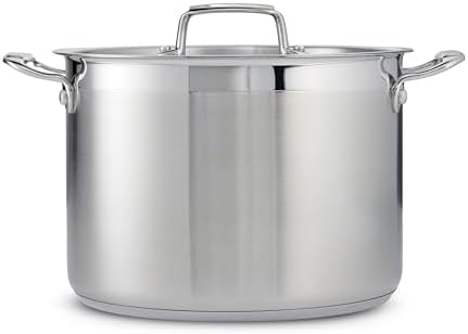 Tramontina Gourmet Stainless Steel 12-Quart Stock Pot with Lid
