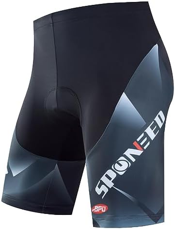 sponeed Men Bike Shorts Cushioned Biking Wear Gear Road Cycling Bottoms