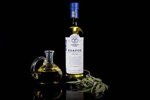 Ancient Foods EDAFOS Extra Virgin Olive Oil Cold Pressed – Fresh, Cold Pressed olive oil from Greece, PDO Crete – 16.9oz (500ML)