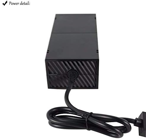 AC Adapter Charger Power Supply Cord Cable for Microsoft Xbox One Console Brick (Renewed)