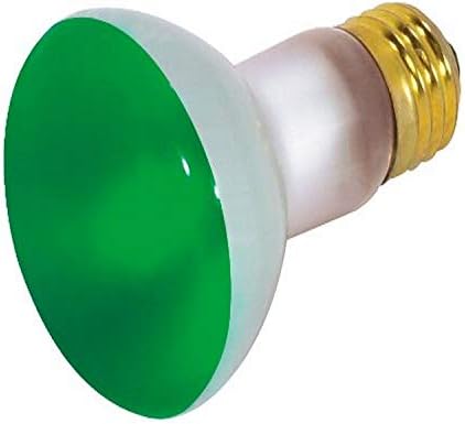 Satco S4424 100 Watt BR38 Incandescent 120 Volt Medium Base Light Bulb, Red