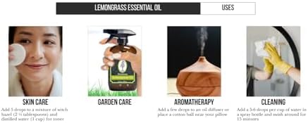 Peppermint Essential Oil 4 oz. with Huge Glass Bottle, Glass Dropper, and Sprayer. Detailed User's Guide E-Book. Skin Care, Garden Care, and Hair Care.