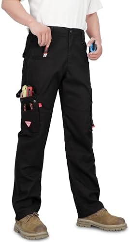 TICOMELA FR Pants for Men 7.5oz Lightweight (9 Pockets) Multi-Pocket 100% C