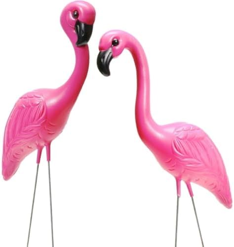 Fun Express Pink Flamingo Yard Ornaments, 34 Inches | 1-Pack of 2
