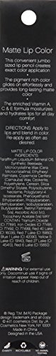 e.l.f. Matte Lip Color, Rich Red, 0.05 Ounce