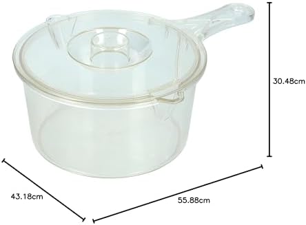 Microwave Kitchen Craft 5028250154163 900ml Saucepan, Clear
